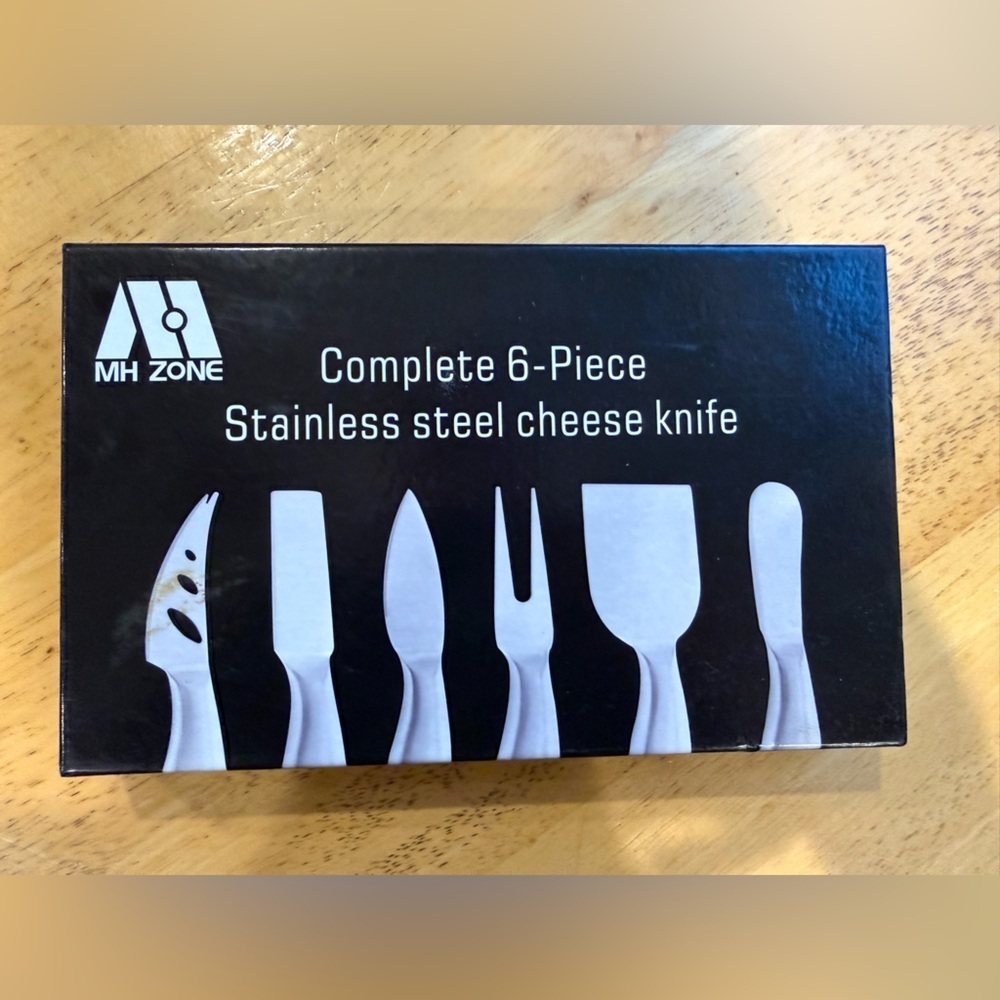 MH ZONE Cheese Knife Set 6 Pieces Stainless Steel Slicer Cutter Knives Gift - Picture 3 of 6